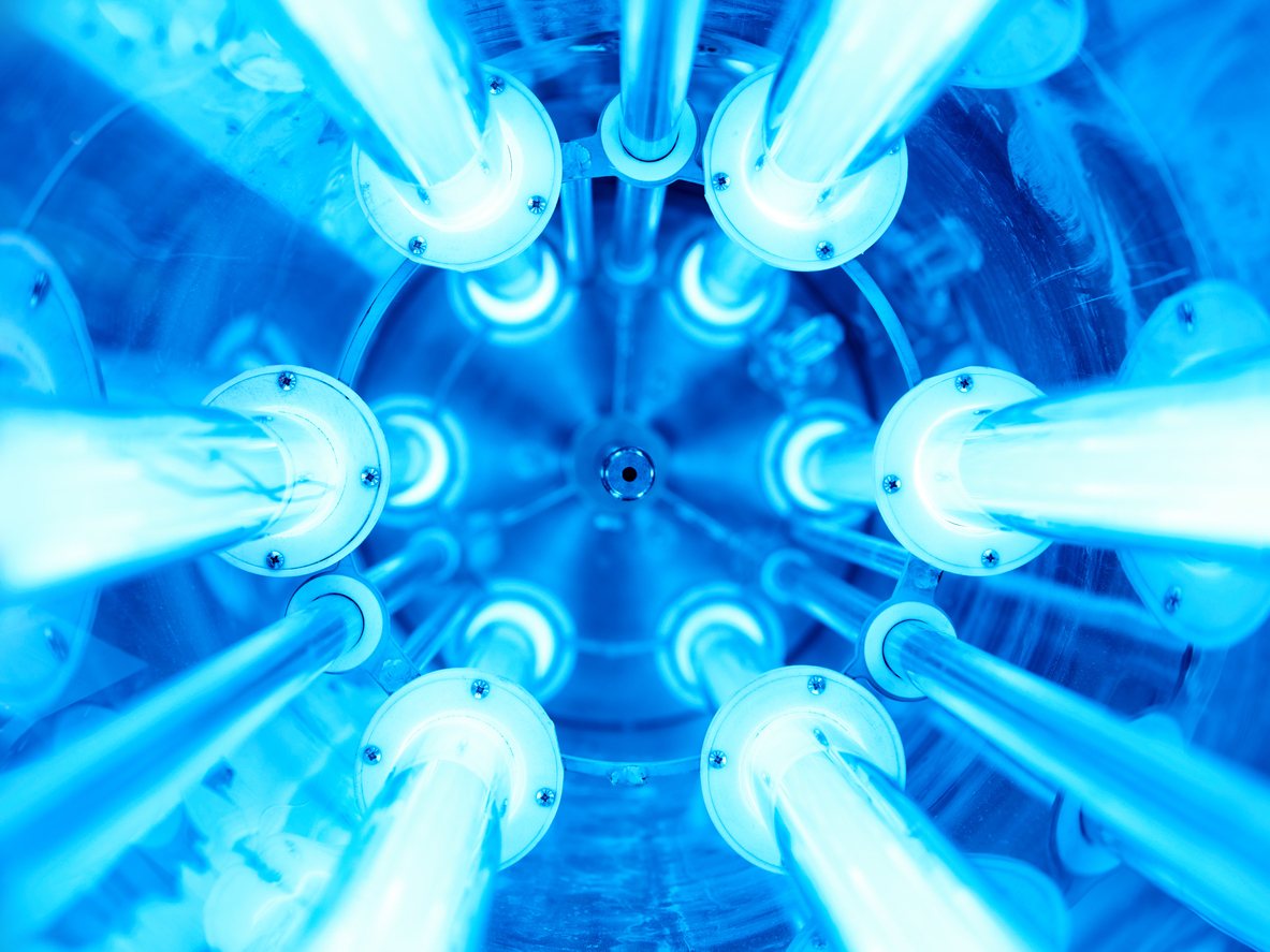  UV light air cleaner bulbs in HVAC system.